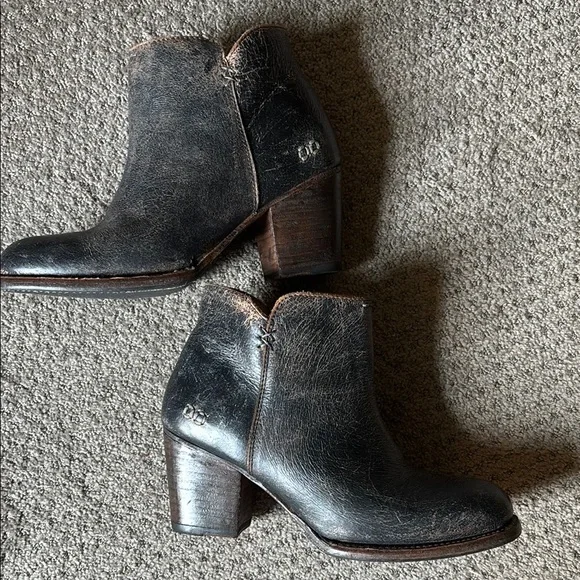 Classic Black Leather Ankle Boots - Picture 9 of 9